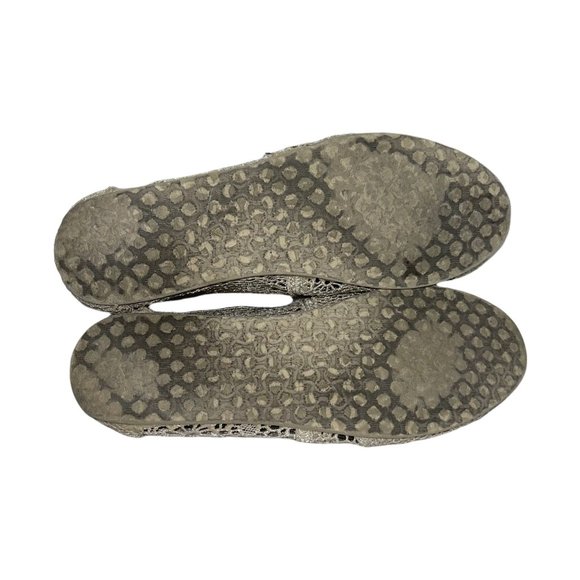 Toms Cream Floral Lace Lightweight Ballet Flats Women's 7.5 - Picture 9 of 10